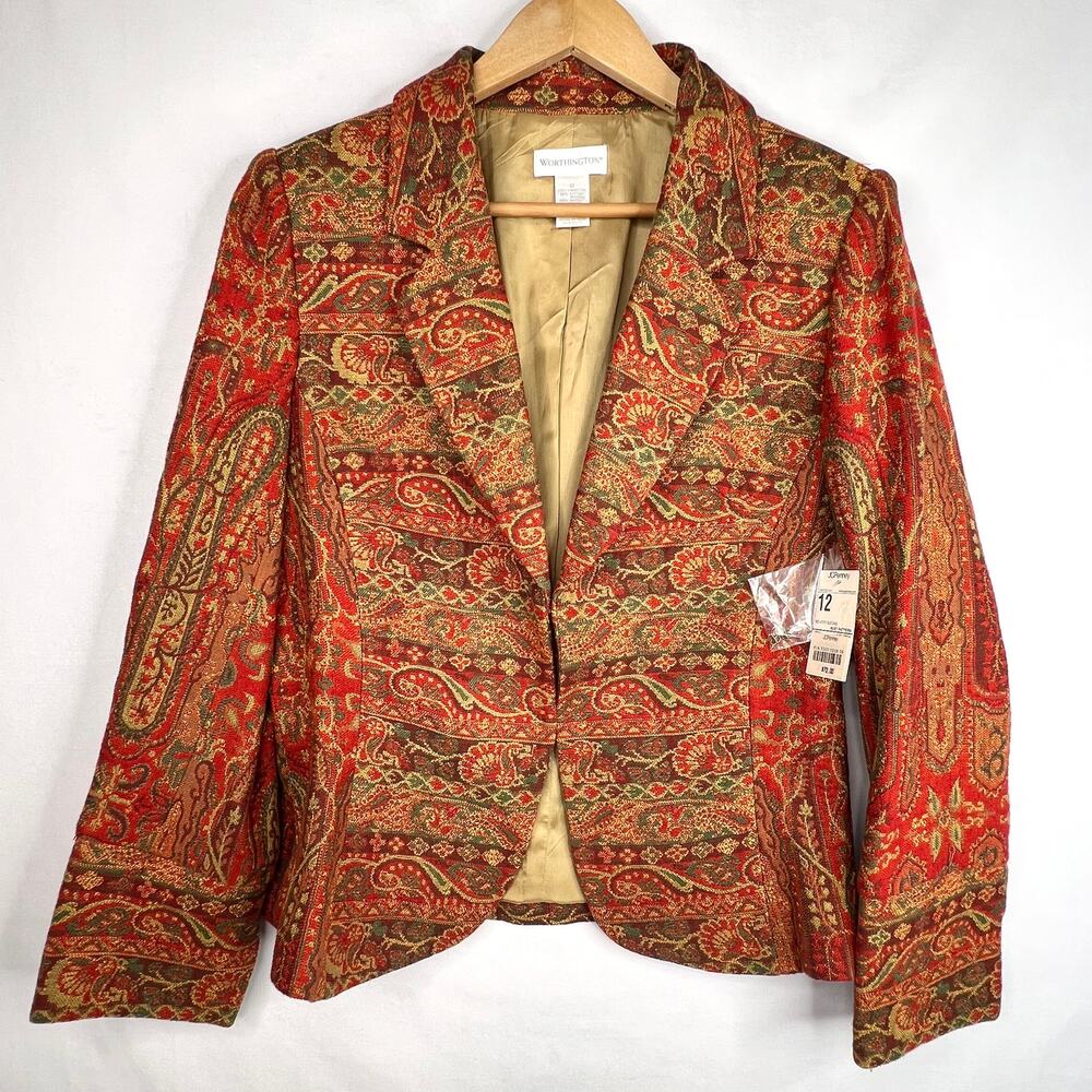 NWT Worthington Tapestry Blazer 12